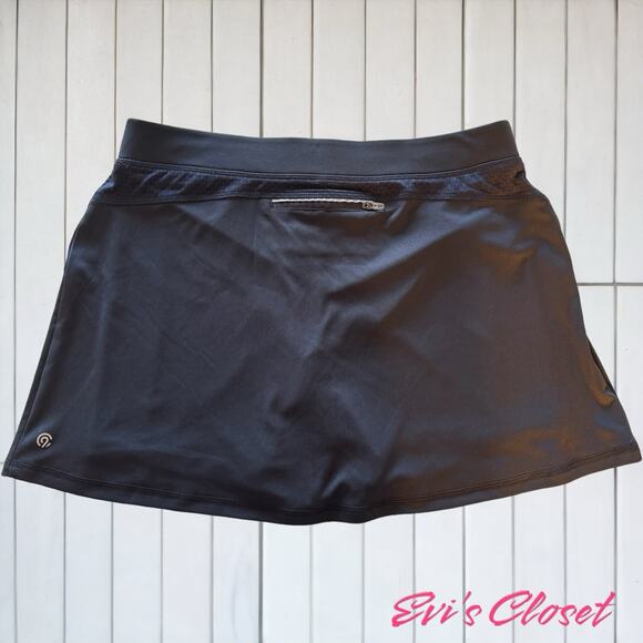 Champion Pants - Champion Womens Activewear Gym Workout Tennis Skirt Skort w/ Pocket Grey Sz L
